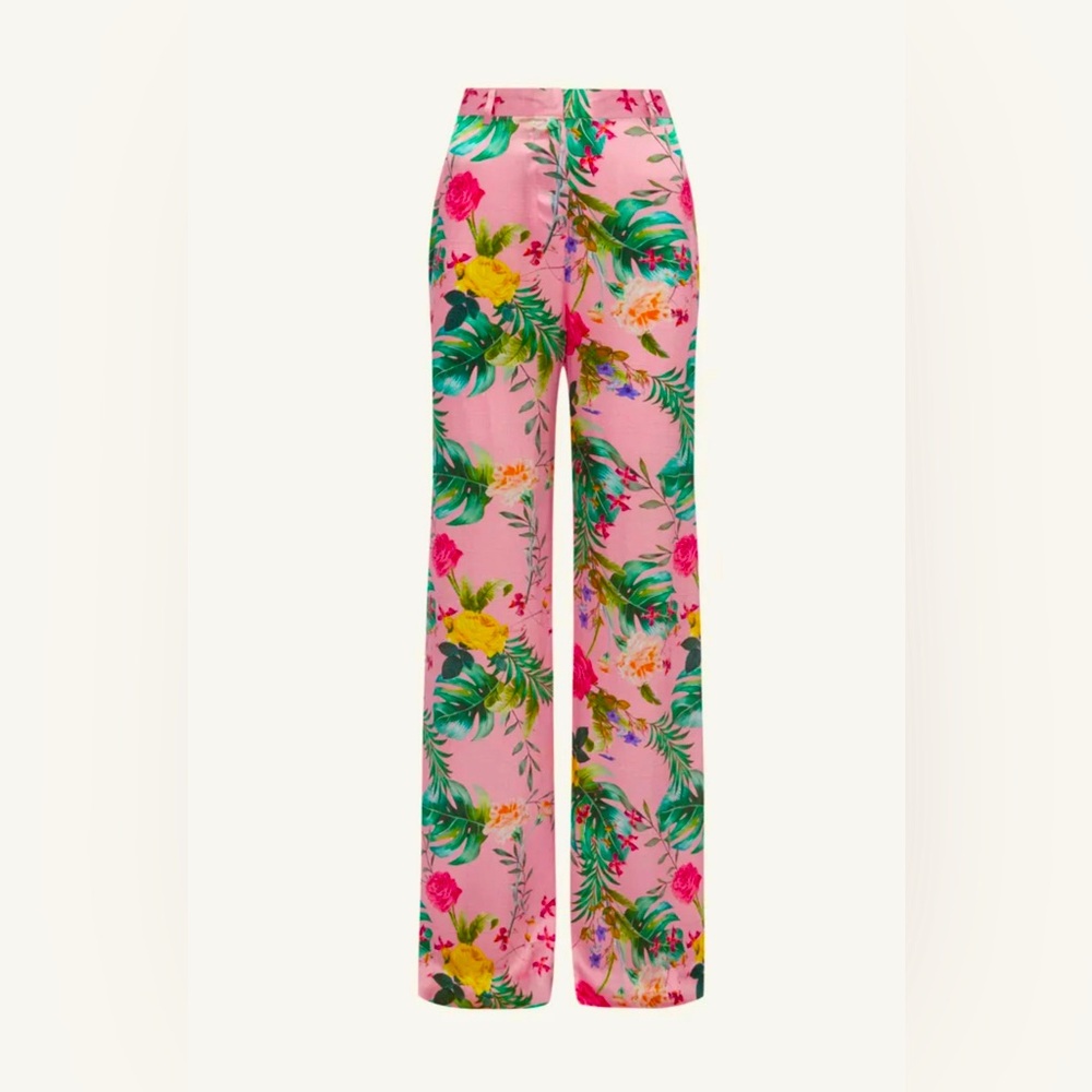 L’Agence Gavin Wide-Leg Pant 100% Silk